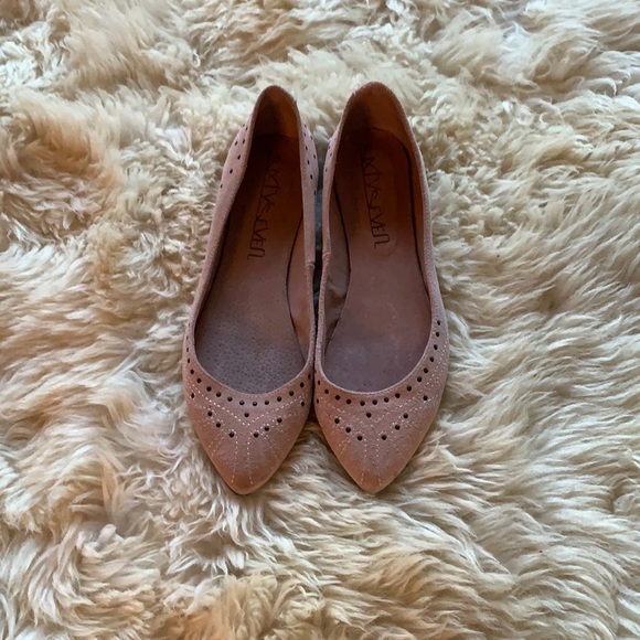 Sixtyseven ballet flats. Pink suede with studs - Picture 2 of 6